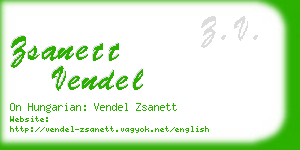 zsanett vendel business card